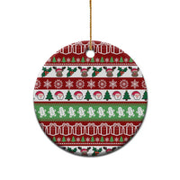 Snowman Tree Christmas Ceramic Ornament Xmas Holiday Patterns - Wonder Print Shop