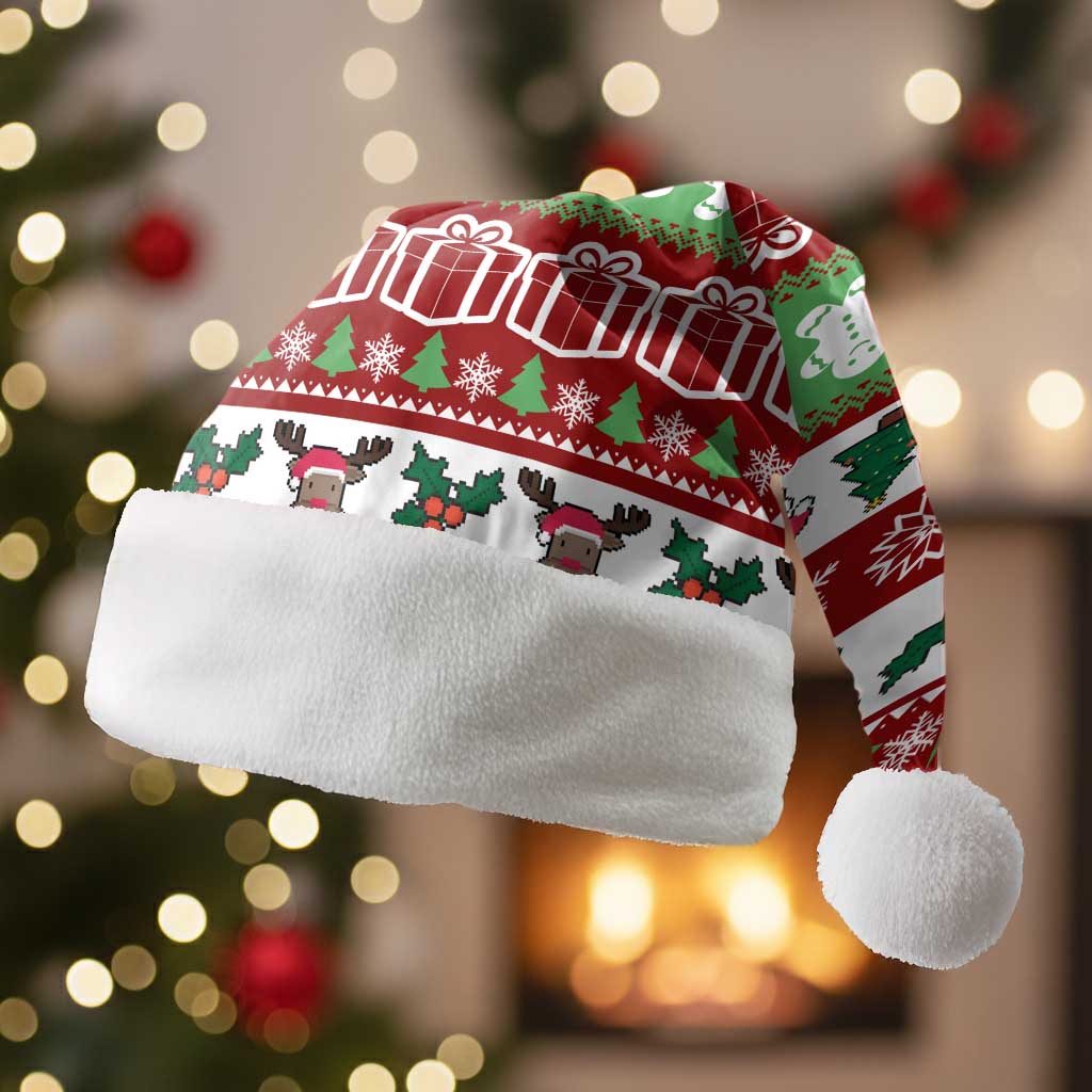 Snowman Tree Christmas Santa Hat Xmas Holiday Patterns - Wonder Print Shop