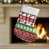 Snowman Tree Christmas Stocking Xmas Holiday Patterns - Wonder Print Shop