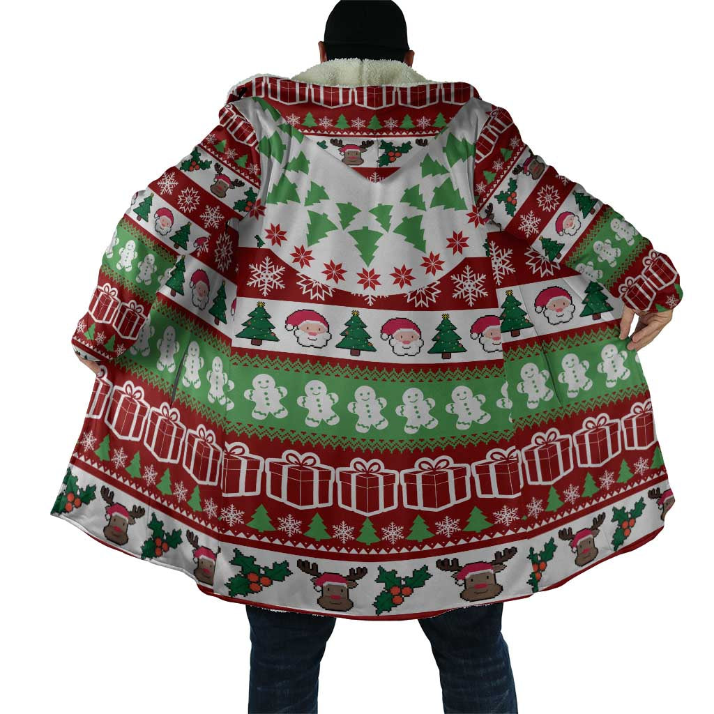 Snowman Tree Christmas Cloak Xmas Holiday Patterns - Wonder Print Shop