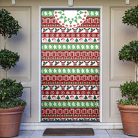 Snowman Tree Christmas Door Cover Xmas Holiday Patterns - Wonder Print Shop