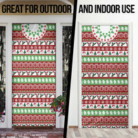 Snowman Tree Christmas Door Cover Xmas Holiday Patterns - Wonder Print Shop