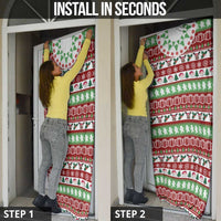 Snowman Tree Christmas Door Cover Xmas Holiday Patterns - Wonder Print Shop