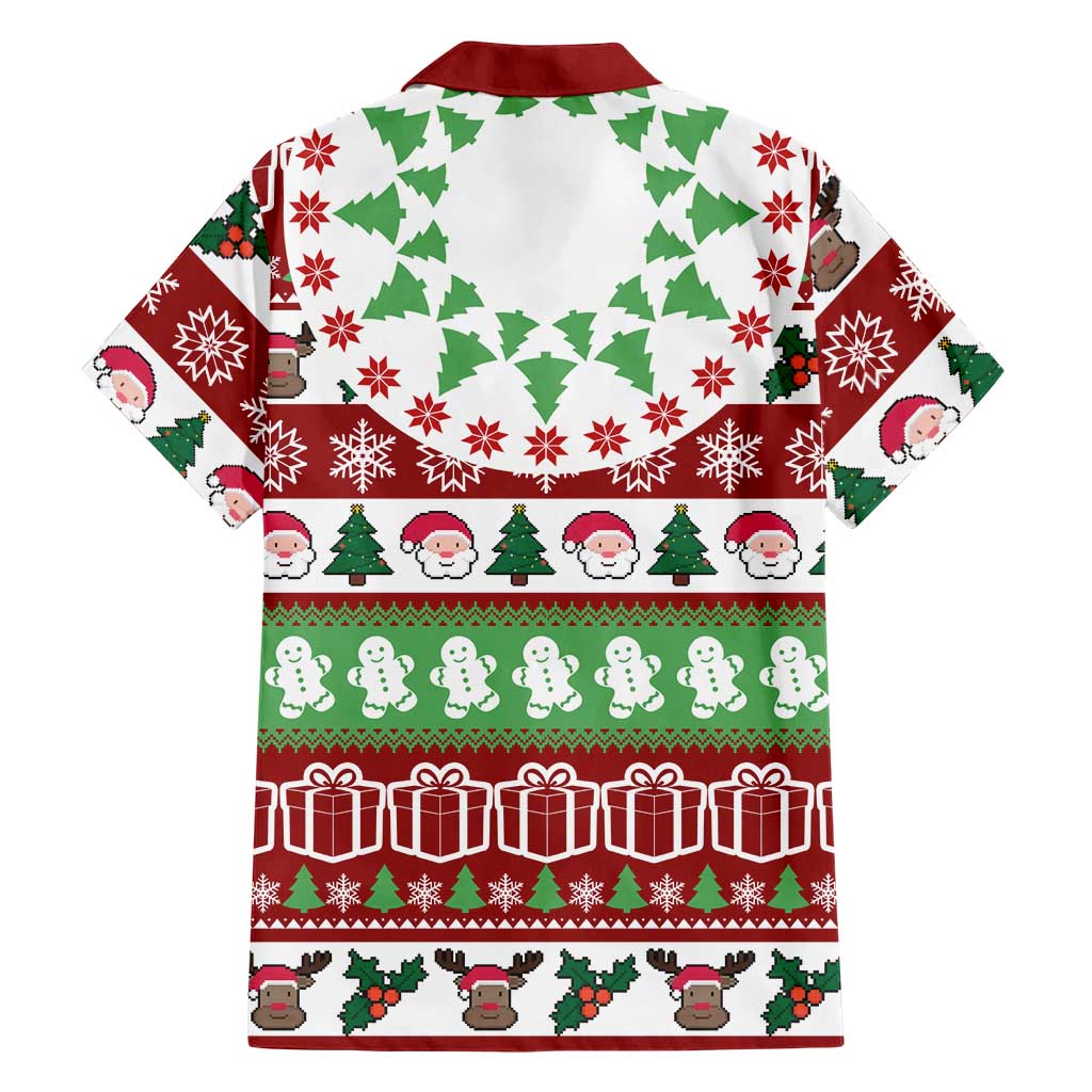 Snowman Tree Christmas Family Matching Off Shoulder Short Dress and Hawaiian Shirt Xmas Holiday Patterns - Wonder Print Shop