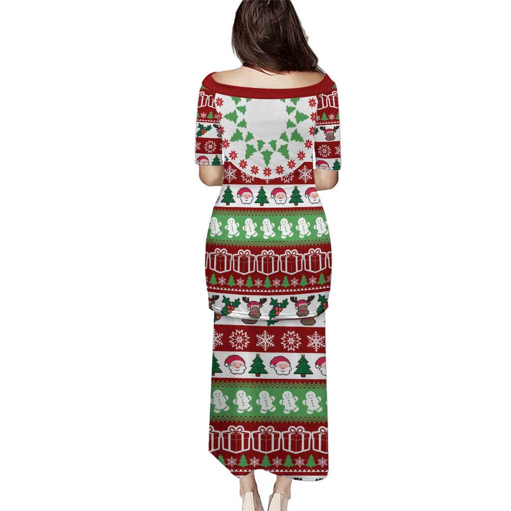 Snowman Tree Christmas Family Matching Puletasi and Hawaiian Shirt Xmas Holiday Patterns - Wonder Print Shop