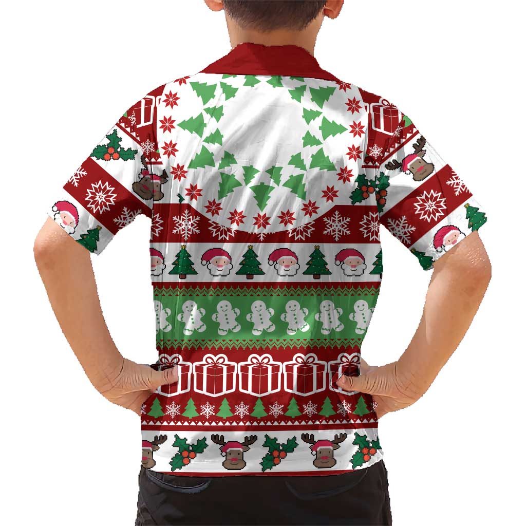 Snowman Tree Christmas Family Matching Summer Maxi Dress and Hawaiian Shirt Xmas Holiday Patterns - Wonder Print Shop