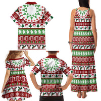 Snowman Tree Christmas Family Matching Tank Maxi Dress and Hawaiian Shirt Xmas Holiday Patterns - Wonder Print Shop