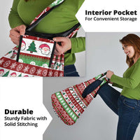 Snowman Tree Christmas Grocery Bag Xmas Holiday Patterns - Wonder Print Shop
