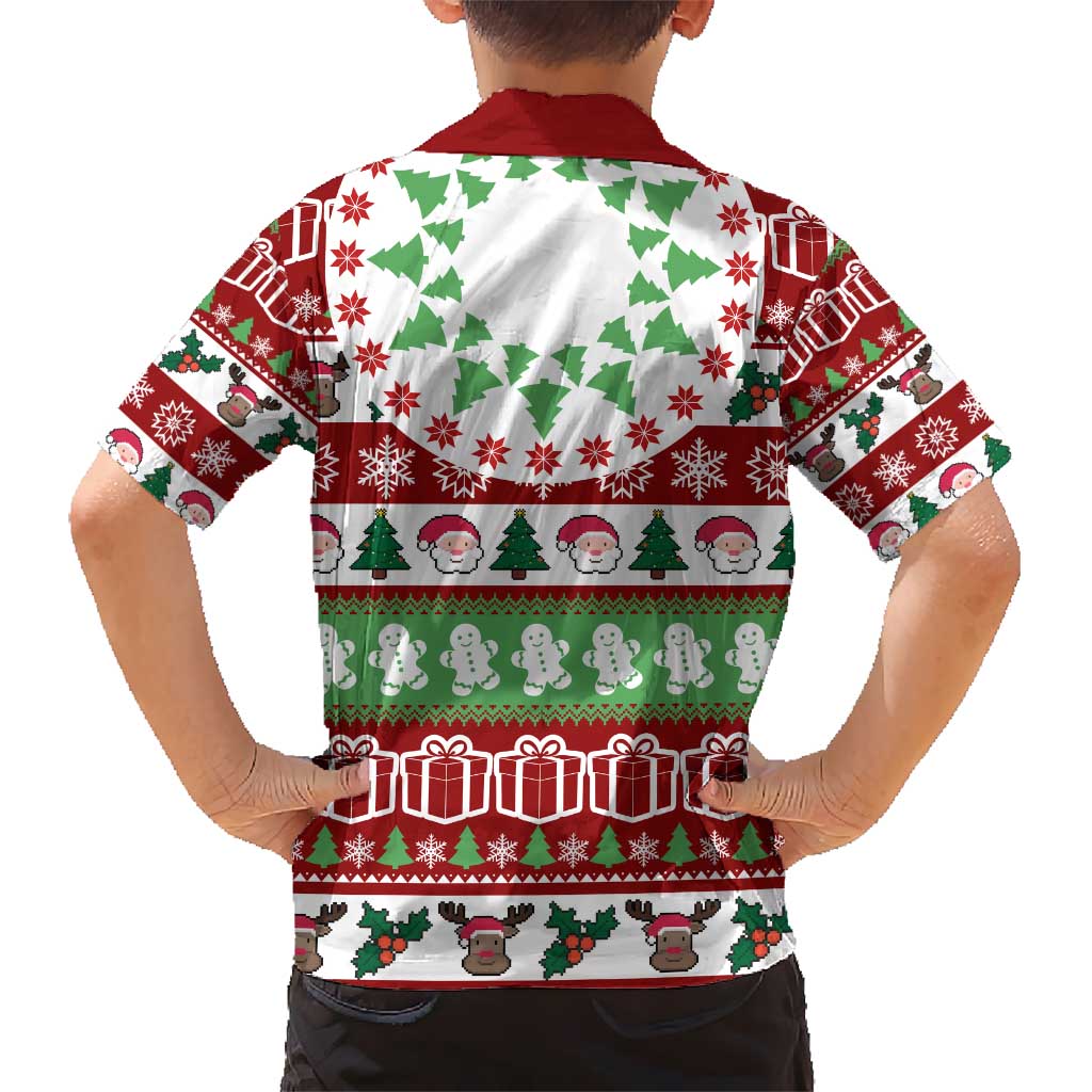 Snowman Tree Christmas Hawaiian Shirt Xmas Holiday Patterns - Wonder Print Shop