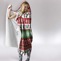 Snowman Tree Christmas Hooded Blanket Xmas Holiday Patterns - Wonder Print Shop