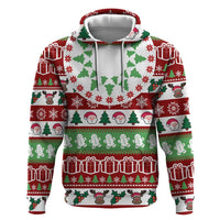 Snowman Tree Christmas Hoodie Xmas Holiday Patterns - Wonder Print Shop
