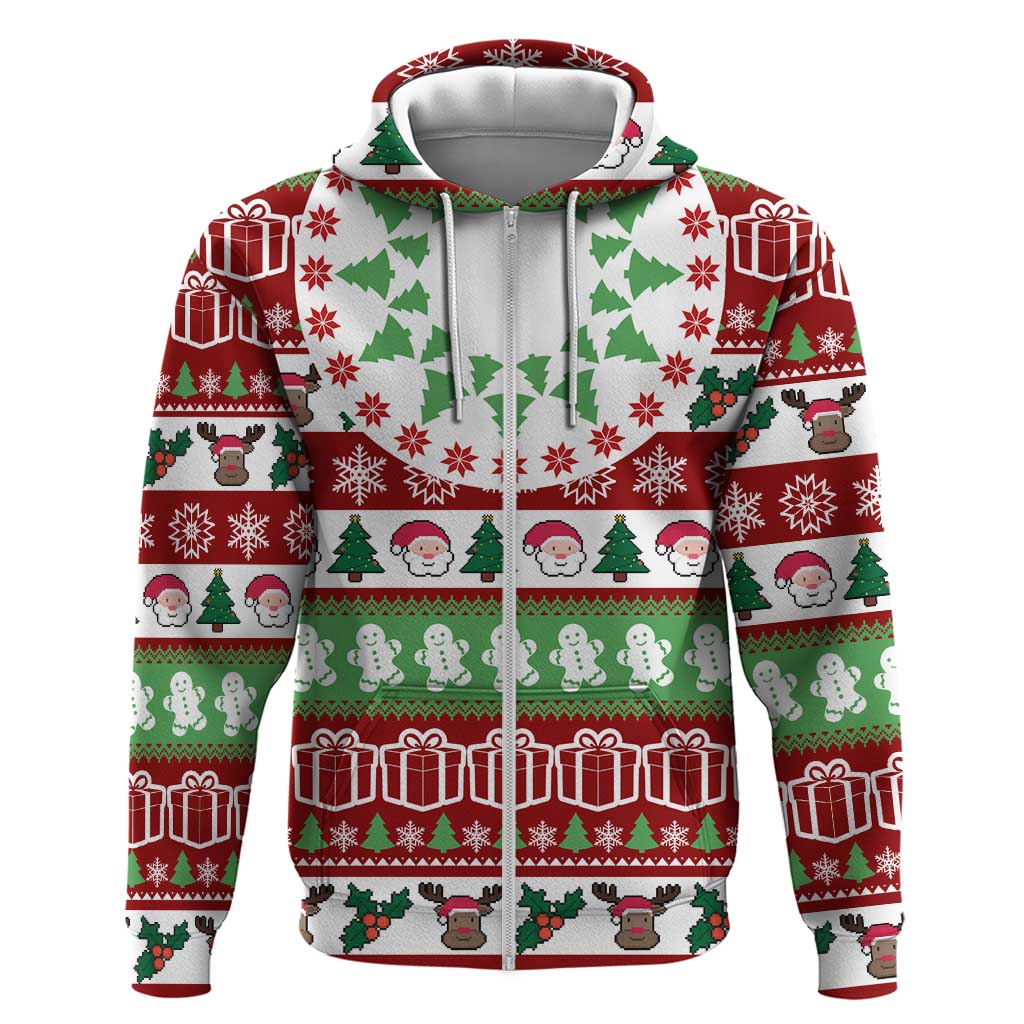 Snowman Tree Christmas Hoodie Xmas Holiday Patterns - Wonder Print Shop