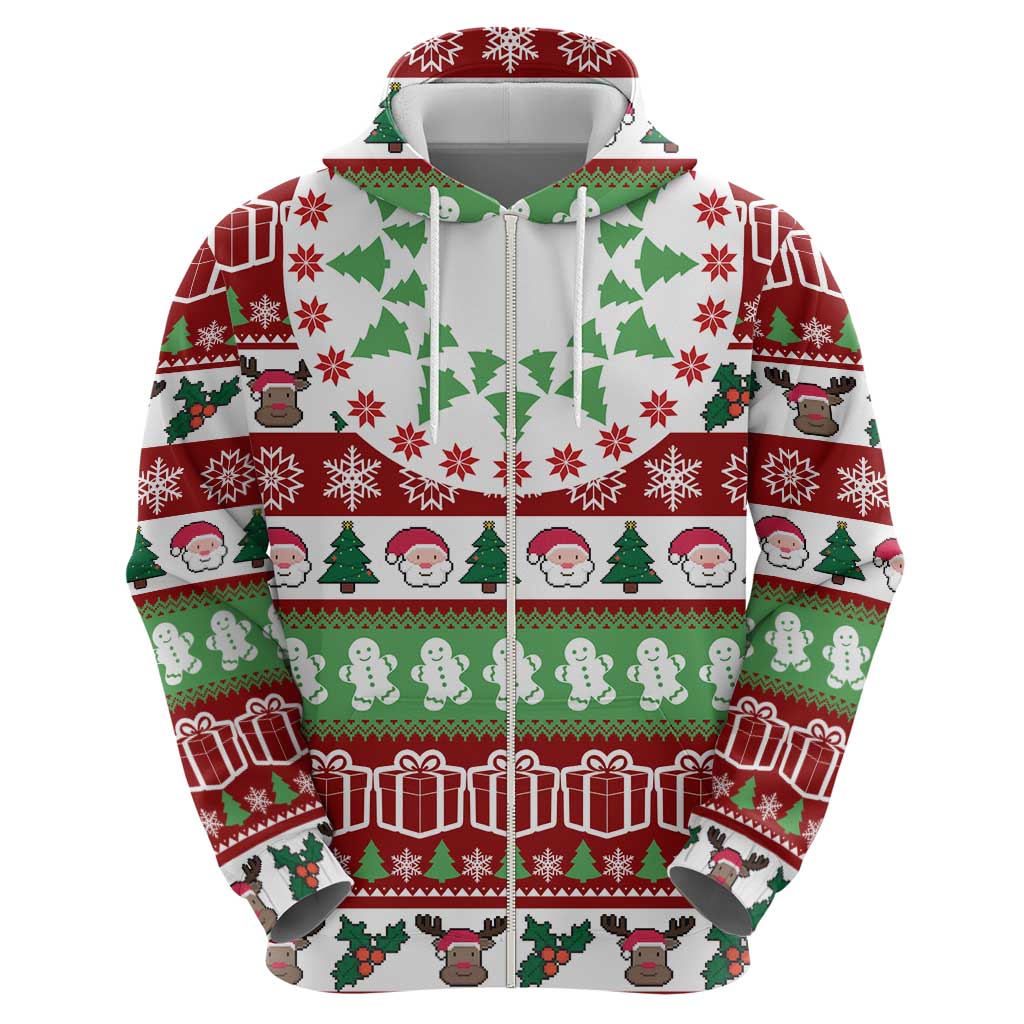 Snowman Tree Christmas Hoodie Xmas Holiday Patterns - Wonder Print Shop
