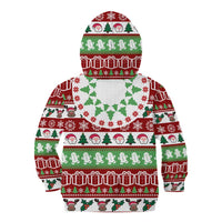 Snowman Tree Christmas Kid Hoodie Xmas Holiday Patterns - Wonder Print Shop