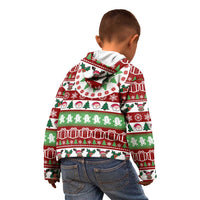 Snowman Tree Christmas Kid Hoodie Xmas Holiday Patterns - Wonder Print Shop