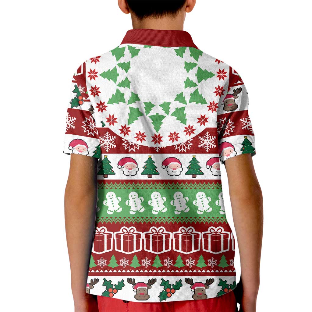 Snowman Tree Christmas Kid Polo Shirt Xmas Holiday Patterns - Wonder Print Shop