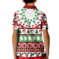 Snowman Tree Christmas Kid Polo Shirt Xmas Holiday Patterns - Wonder Print Shop
