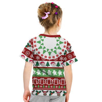 Snowman Tree Christmas Kid T Shirt Xmas Holiday Patterns - Wonder Print Shop