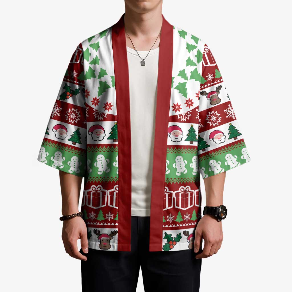 Snowman Tree Christmas Kimono Xmas Holiday Patterns - Wonder Print Shop