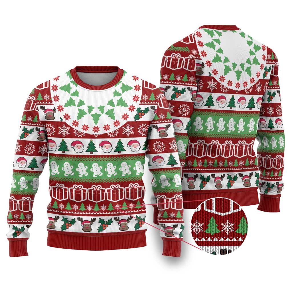 Snowman Tree Christmas Ugly Christmas Sweater Xmas Holiday Patterns - Wonder Print Shop