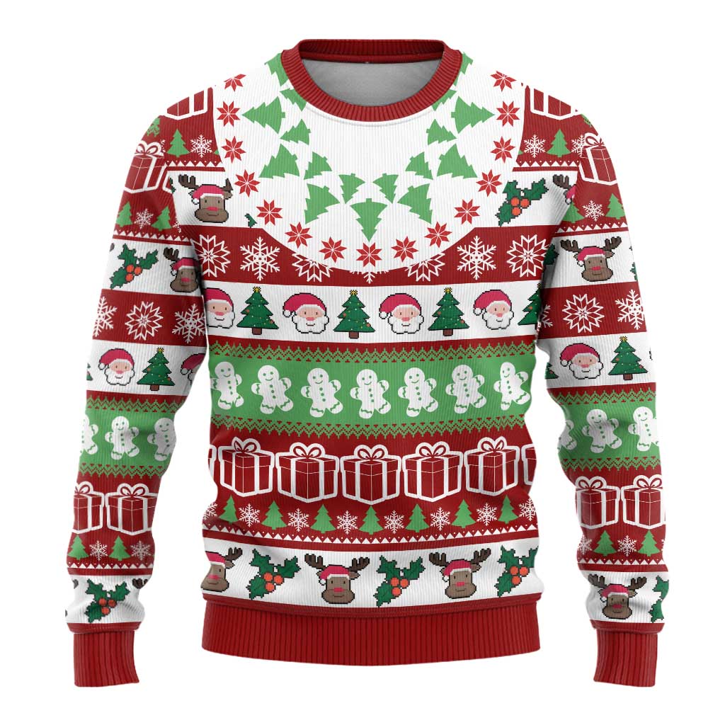 Snowman Tree Christmas Ugly Christmas Sweater Xmas Holiday Patterns - Wonder Print Shop