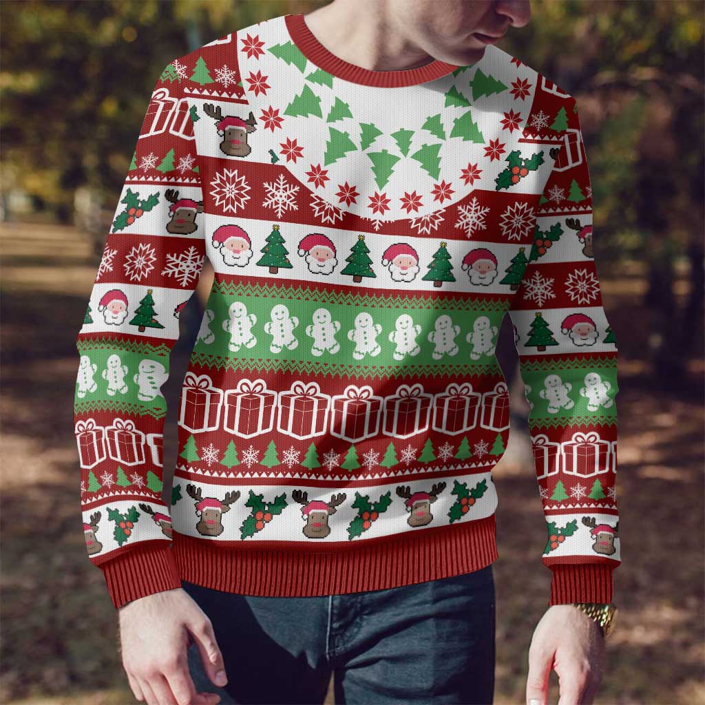 Snowman Tree Christmas Ugly Christmas Sweater Xmas Holiday Patterns - Wonder Print Shop