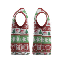 Snowman Tree Christmas Knitted V-Neck Vest Xmas Holiday Patterns - Wonder Print Shop