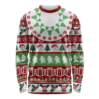 Snowman Tree Christmas Long Sleeve Shirt Xmas Holiday Patterns - Wonder Print Shop
