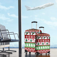 Snowman Tree Christmas Luggage Cover Xmas Holiday Patterns - Wonder Print Shop