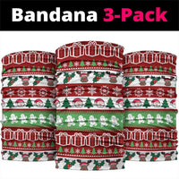 Snowman Tree Christmas Neck Gaiter Xmas Holiday Patterns - Wonder Print Shop