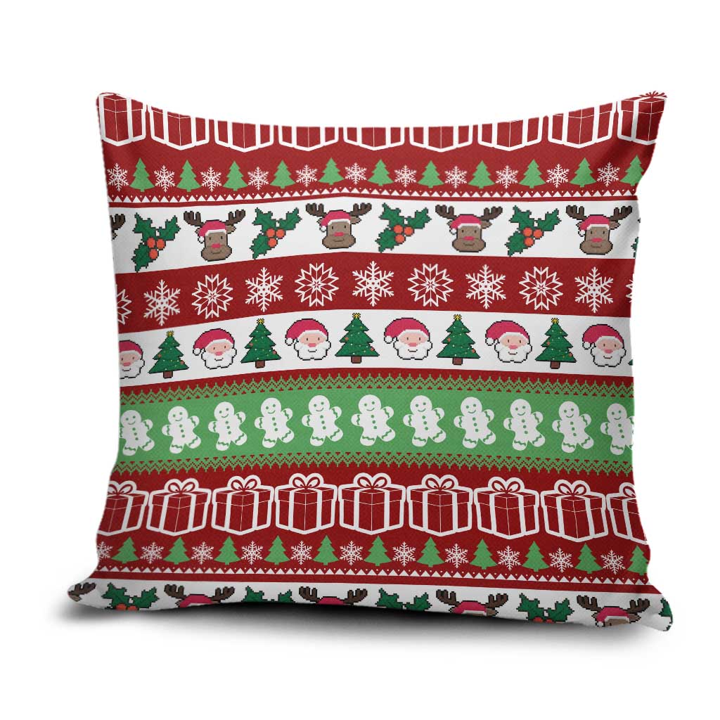 Snowman Tree Christmas Pillow Cover Xmas Holiday Patterns - Wonder Print Shop