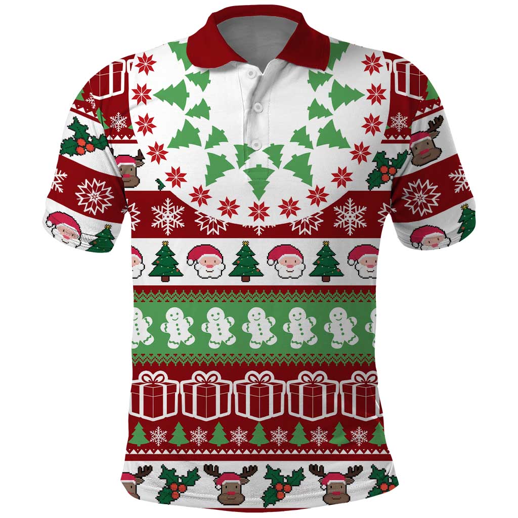 Snowman Tree Christmas Polo Shirt Xmas Holiday Patterns - Wonder Print Shop