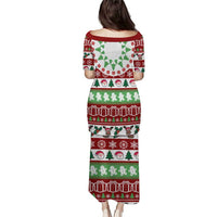 Snowman Tree Christmas Puletasi Xmas Holiday Patterns - Wonder Print Shop