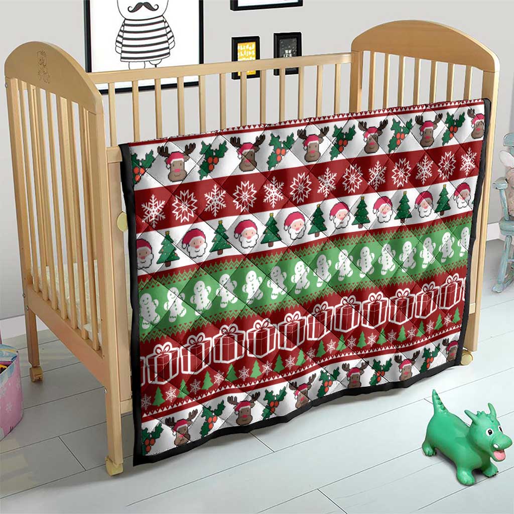 Snowman Tree Christmas Quilt Xmas Holiday Patterns - Wonder Print Shop