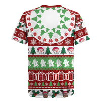 Snowman Tree Christmas Rugby Jersey Xmas Holiday Patterns - Wonder Print Shop