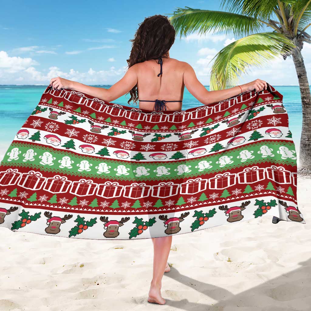 Snowman Tree Christmas Sarong Xmas Holiday Patterns - Wonder Print Shop