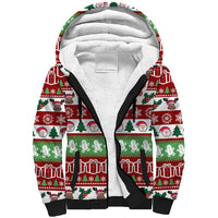 Snowman Tree Christmas Sherpa Hoodie Xmas Holiday Patterns - Wonder Print Shop