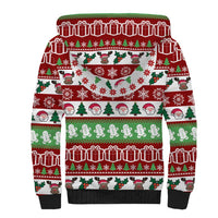 Snowman Tree Christmas Sherpa Hoodie Xmas Holiday Patterns - Wonder Print Shop