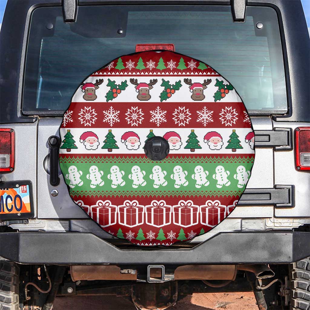 Snowman Tree Christmas Spare Tire Cover Xmas Holiday Patterns - Wonder Print Shop