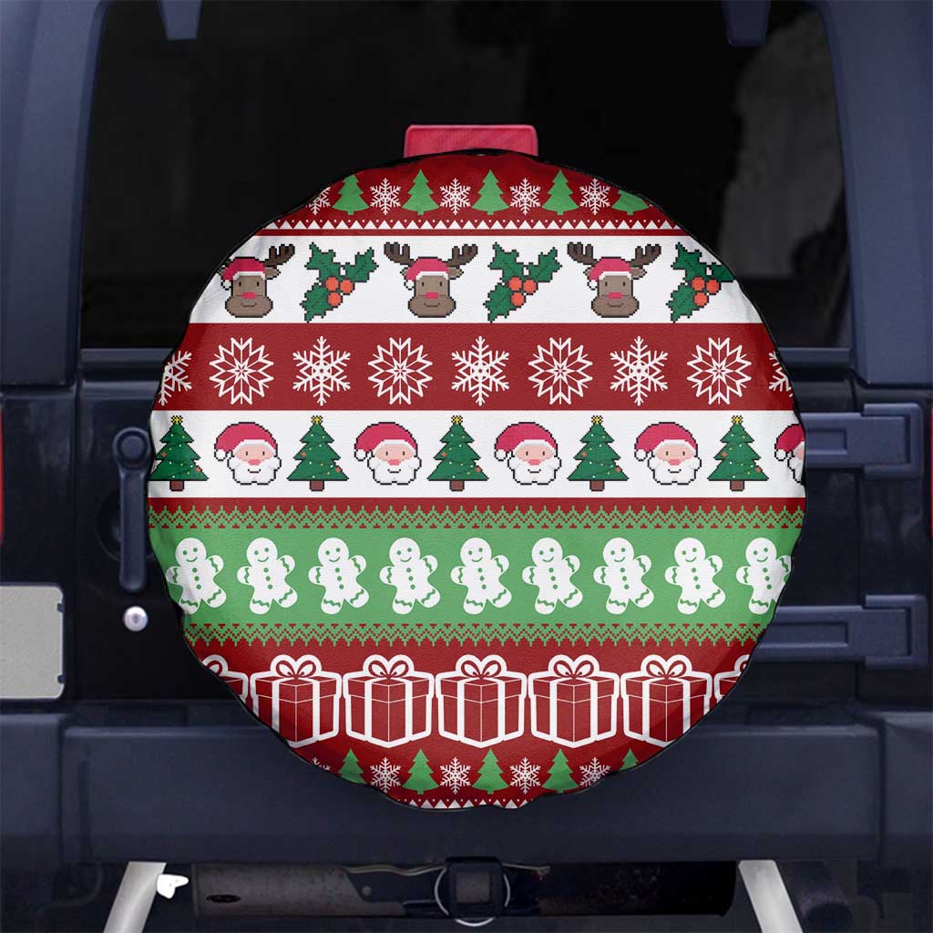 Snowman Tree Christmas Spare Tire Cover Xmas Holiday Patterns - Wonder Print Shop