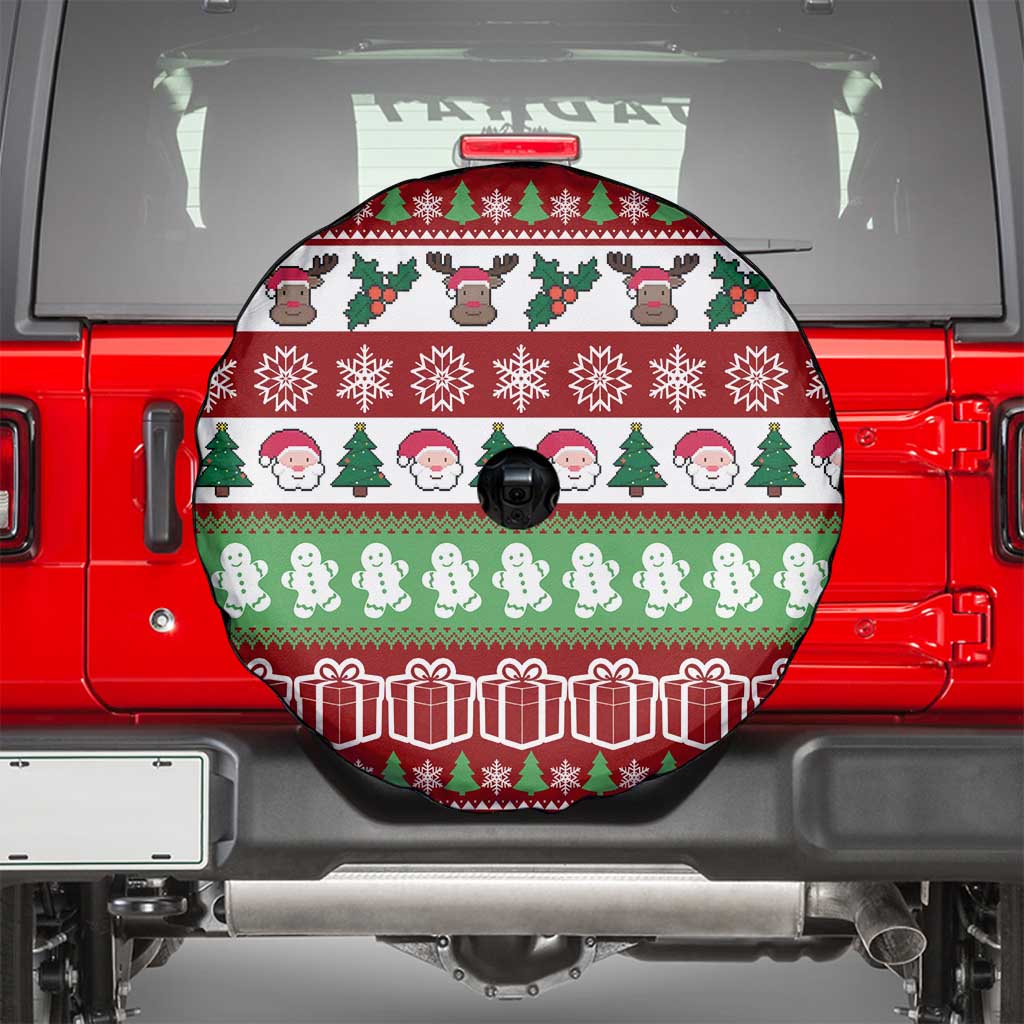 Snowman Tree Christmas Spare Tire Cover Xmas Holiday Patterns - Wonder Print Shop