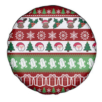 Snowman Tree Christmas Spare Tire Cover Xmas Holiday Patterns - Wonder Print Shop