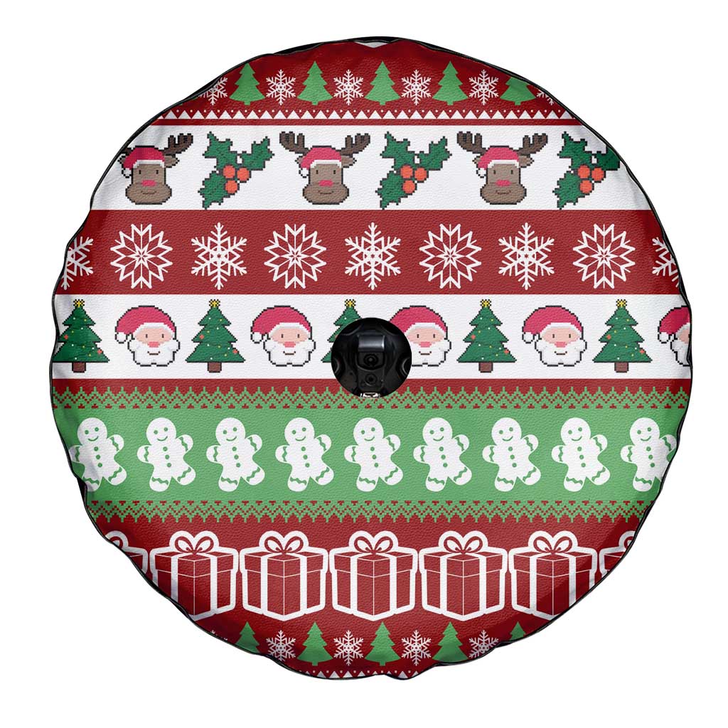 Snowman Tree Christmas Spare Tire Cover Xmas Holiday Patterns - Wonder Print Shop