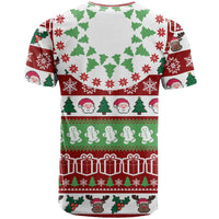 Snowman Tree Christmas T Shirt Xmas Holiday Patterns - Wonder Print Shop