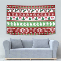 Snowman Tree Christmas Tapestry Xmas Holiday Patterns - Wonder Print Shop