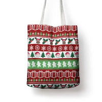 Snowman Tree Christmas Tote Bag Xmas Holiday Patterns - Wonder Print Shop