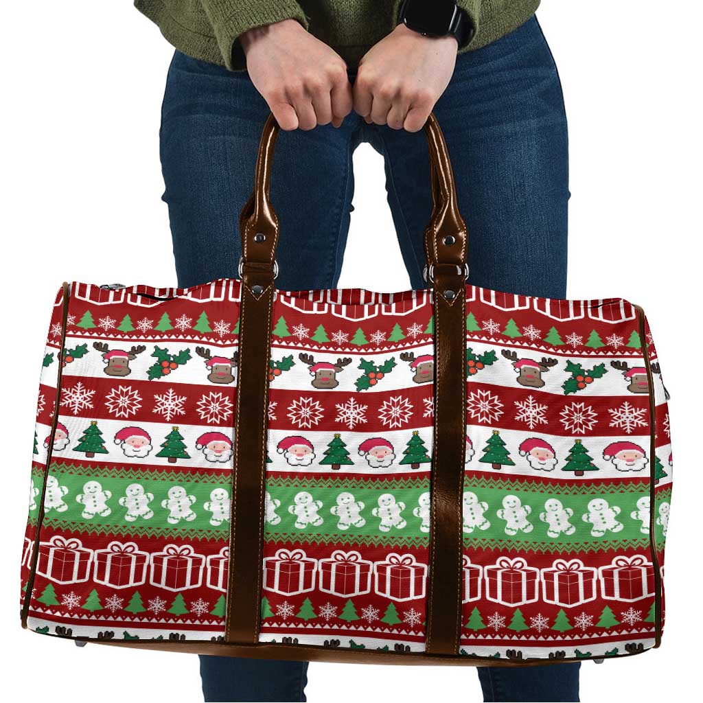 Snowman Tree Christmas Travel Bag Xmas Holiday Patterns - Wonder Print Shop