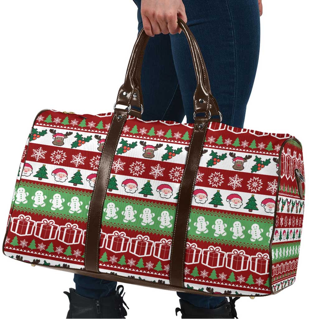 Snowman Tree Christmas Travel Bag Xmas Holiday Patterns - Wonder Print Shop