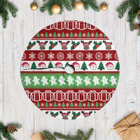 Snowman Tree Christmas Tree Skirt Xmas Holiday Patterns - Wonder Print Shop
