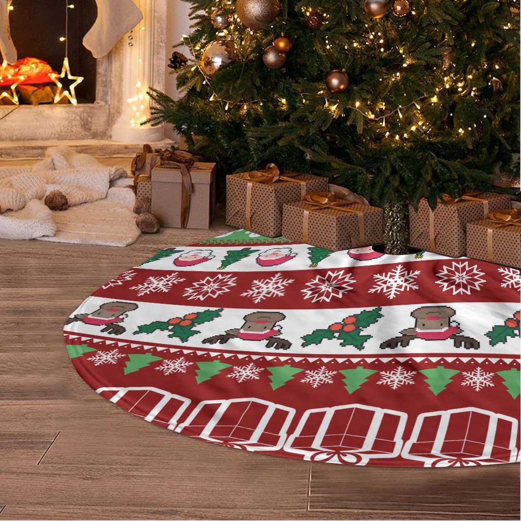 Snowman Tree Christmas Tree Skirt Xmas Holiday Patterns - Wonder Print Shop